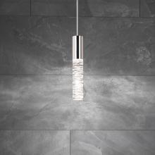 Schonbek Beyond BPD14214-PN - Cru 14in LED 3000K/3500K/4000K 120V/277V Mini Pendant in Polished Nickel with Clear Optic Crystal