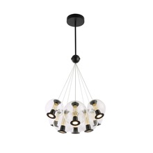 Artcraft AC6848BK - Arlo Collection 8-Light Chandelier Black