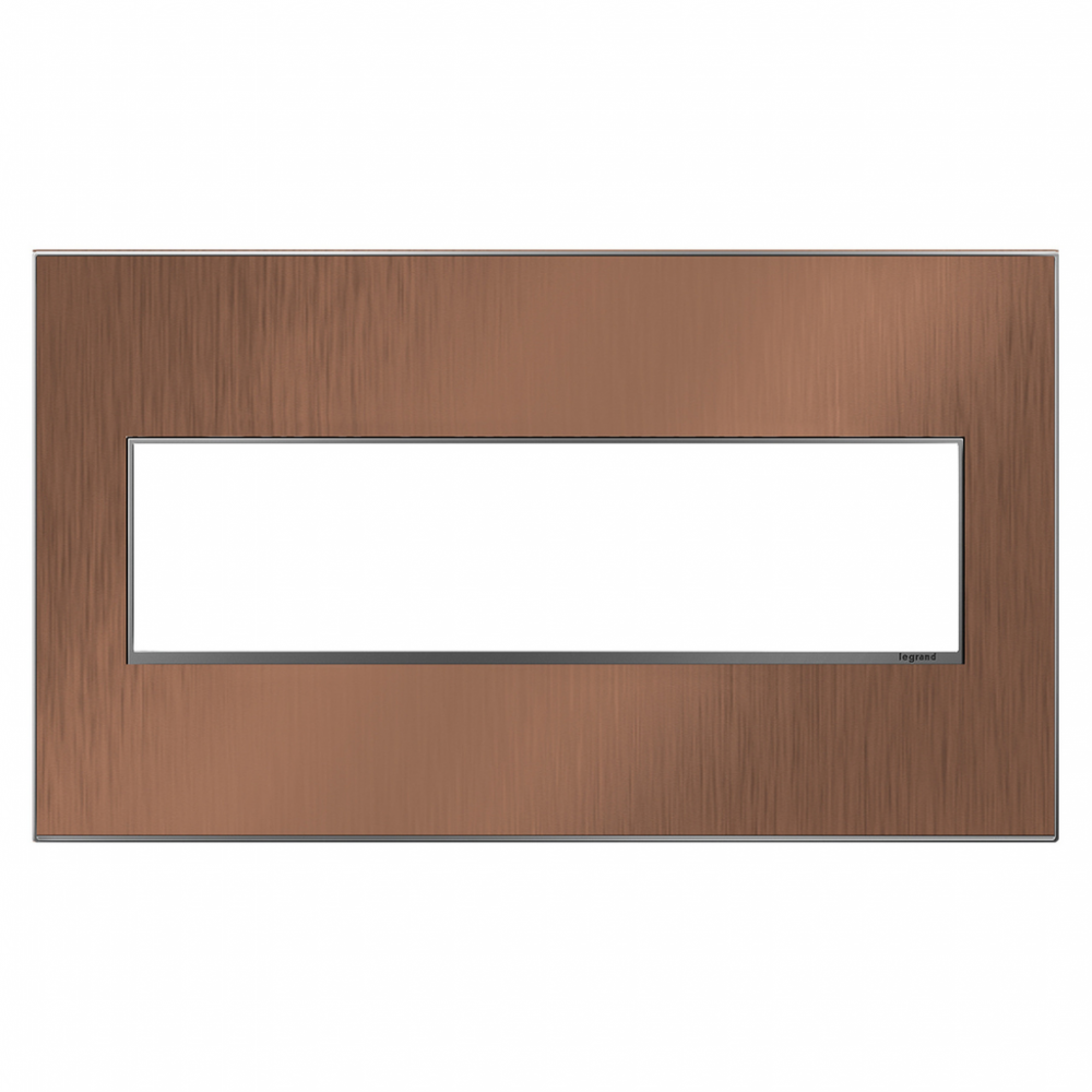 adorne Copper Four-Gang Screwless Wall Plate