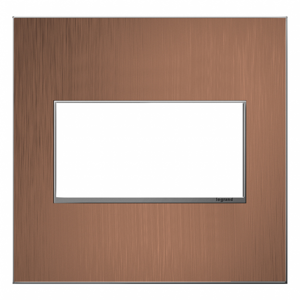 adorne Copper Two-Gang Screwless Wall Plate