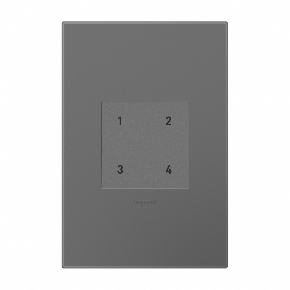 adorne Wireless Smart Scene Switch with Netatmo, Magnesium