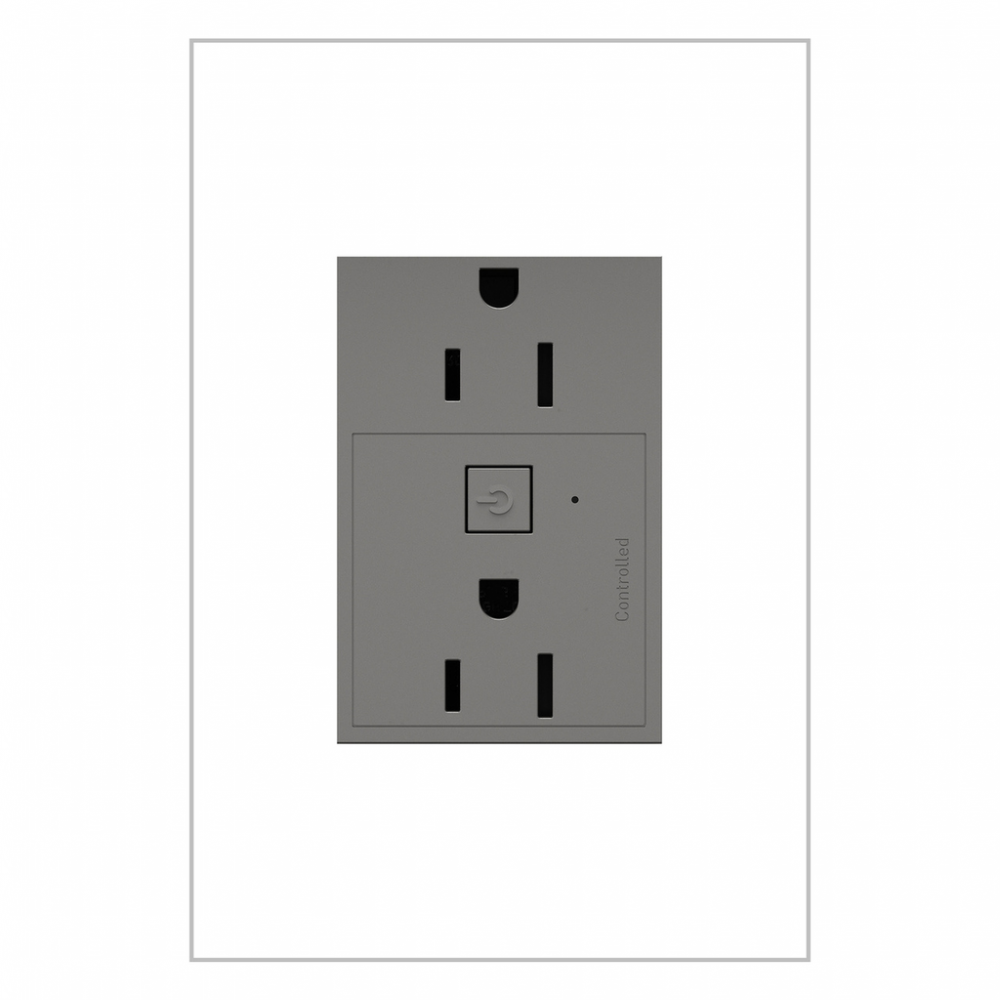 adorne 15A Smart Outlet with Netatmo Plus-Size, Magnesium