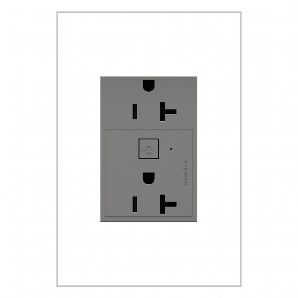 adorne 20A Smart Outlet with Netatmo, Plus-Size, Magnesium