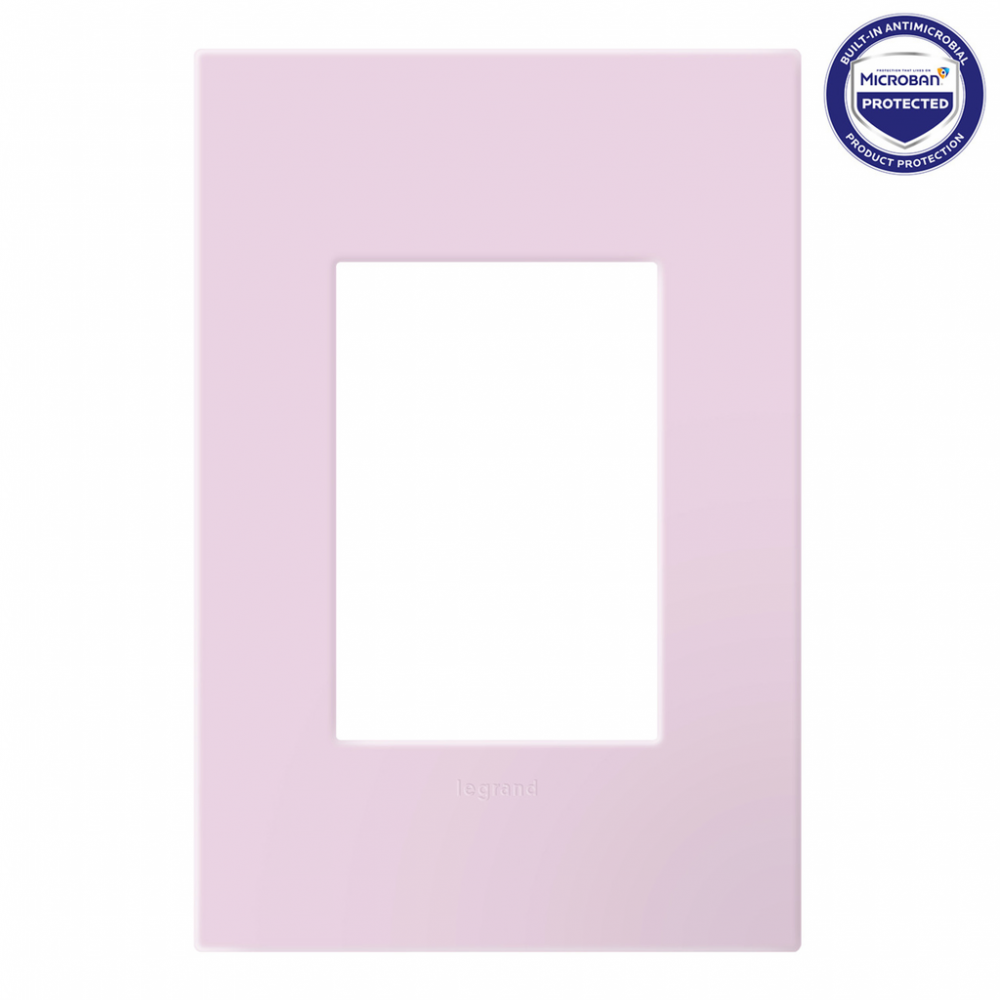 adorne® Rosa One-Gang Screwless Wall Plate with Microban®