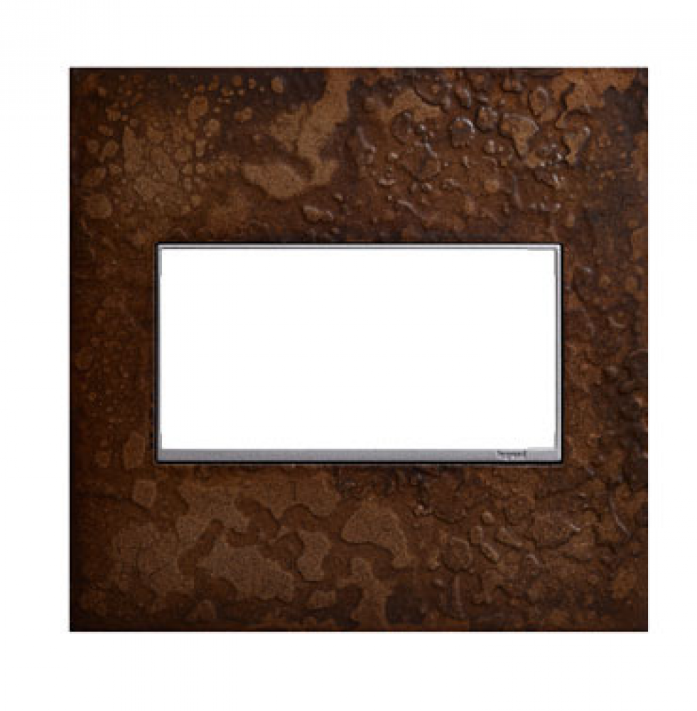 adorne Two-Gang Screwless Wall Plate in Hubbardton Forge Bronze