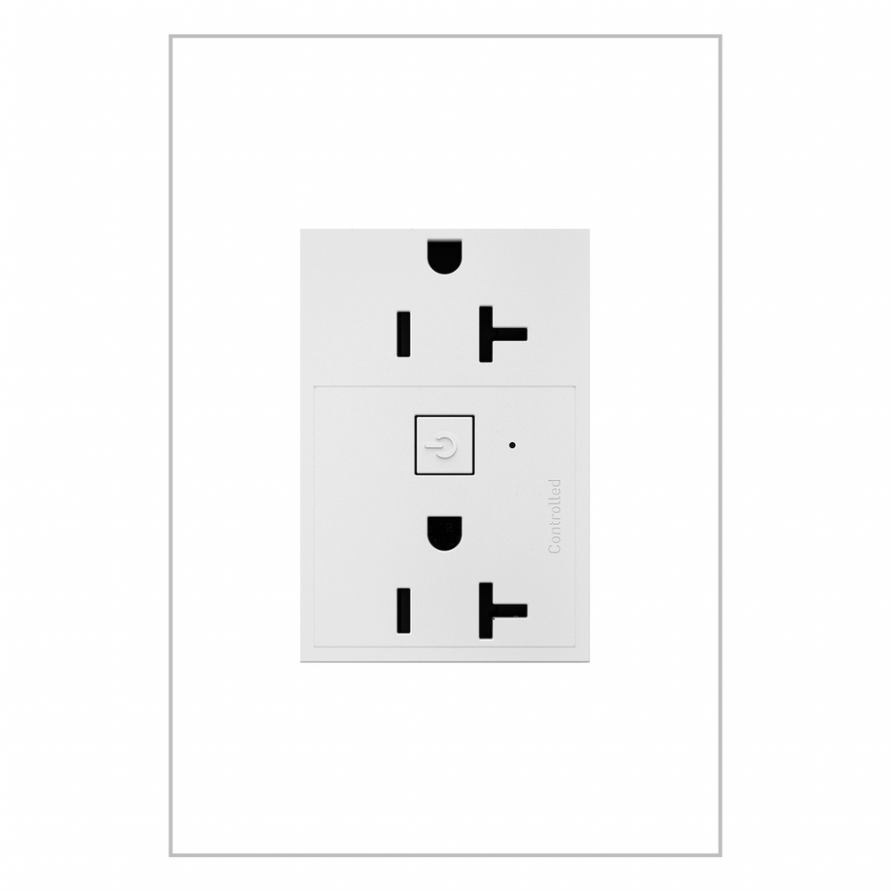 adorne 20A Smart Outlet with Netatmo, Plus-Size, White