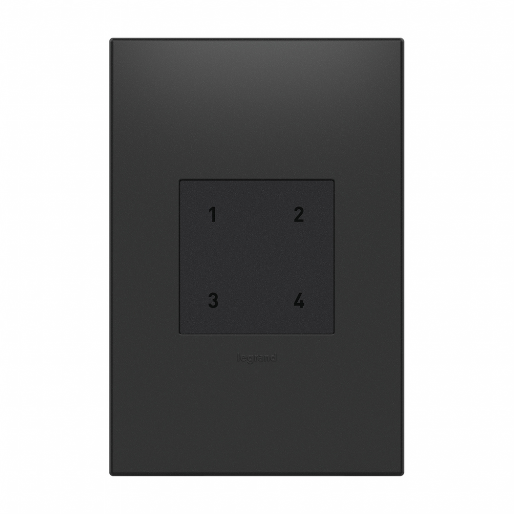 adorne Wireless Smart Scene Switch with Netatmo, Graphite