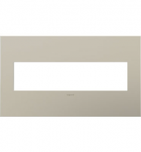 Legrand AWC4GSN4 - adorne Satin Nickel Four-Gang Screwless Wall Plate