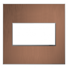 Legrand AWM2GCU4 - adorne Copper Two-Gang Screwless Wall Plate