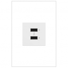 Legrand ARUSB2AA6W4 - adorne Ultra-Fast USB Type-A/A Outlet Module, White