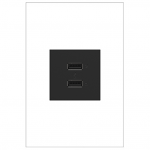 Legrand ARUSB2AA6G4 - adorne Ultra-Fast USB Type-A/A Outlet Module, Graphite