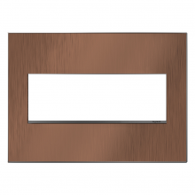 Legrand AWM3GCU4 - adorne Copper Three-Gang Screwless Wall Plate