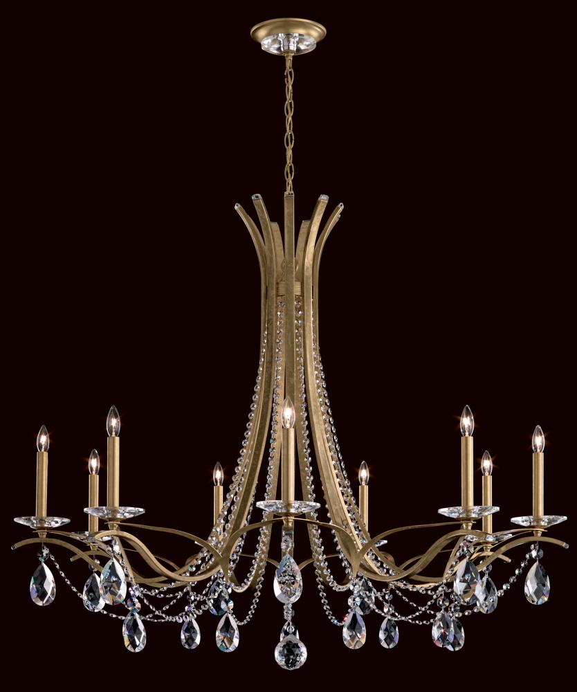 Vesca 9 Light 120V Chandelier in Ferro Black with Clear Radiance Crystal