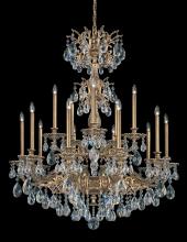 Schonbek 1870 5686-22R - Milano 15 Light 120V Chandelier in Heirloom Gold with Clear Radiance Crystal