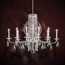 Schonbek 1870 RS8310N-401R - Siena 10 Light 120V Chandelier in Polished Stainless Steel with Clear Radiance Crystal