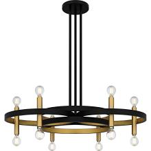 Quoizel WID5030MBK - Winsland 6-Light Matte Black Chandelier