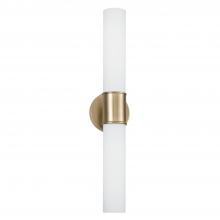 Capital 653221MA - 2-Light Dual Sconce in Matte Brass with Soft White Glass